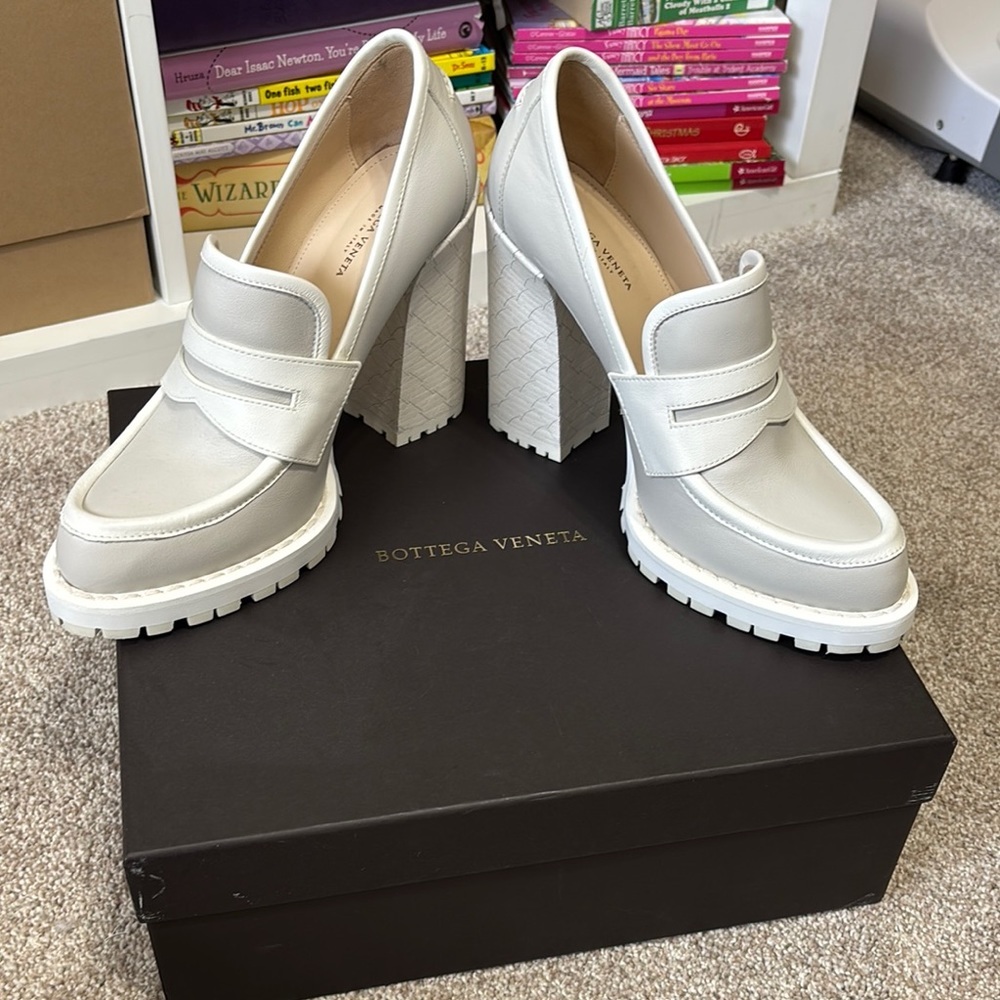 Bottega Veneta White Heeled Shoes
